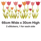 Girly Tulip Flower Stickers Decals Graphics For Car Van Bike