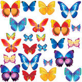 Butterflies Car Van Decal Sticker Set Butterfly Colourful Bright Camper