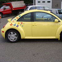 Butterflies Car Van Decal Sticker Set Butterfly Colourful Bright Camper