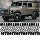 Tyre Tracks 4X4 Sticker - Land Rover Defender Off Road Motocross Bike Tire