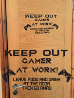 Keep Out Kids Bedroom Door Sign Gaming Gamer PlayStation Xbox Controller