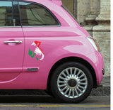 Fiat 500 Abarth Scorpion Car Bonnet Side Stripes Stickers decal graphic Italian Flag