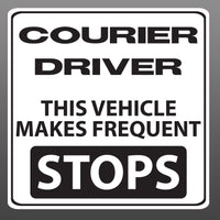 Delivery Driver Vehicle Makes Frequent Stops Vinyl Sticker Decal Car Vehicle