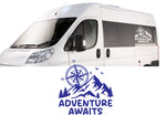 Adventure Compass Decal Sticker Graphic for Motorhome Camper Campervan