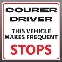 Delivery Driver Vehicle Makes Frequent Stops Vinyl Sticker Decal Car Vehicle