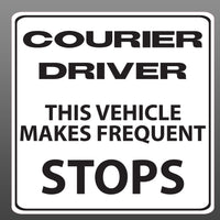 Delivery Driver Vehicle Makes Frequent Stops Vinyl Sticker Decal Car Vehicle