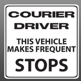 Delivery Driver Vehicle Makes Frequent Stops Vinyl Sticker Decal Car Vehicle