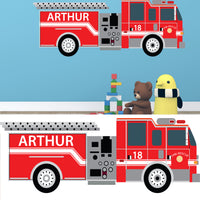 Fire Engine Nursery Bedroom Vinyl Wall Stickers/Decals/Mural/Decor/Sticker/Art