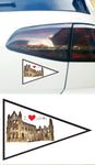 Whitby Abbey Bumper Sticker Car Funny Joke Novelty Vinyl Decal Gift Xmas I Love