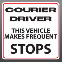 Delivery Driver Vehicle Makes Frequent Stops Vinyl Sticker Decal Car Vehicle