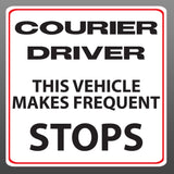 Delivery Driver Vehicle Makes Frequent Stops Vinyl Sticker Decal Car Vehicle