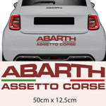 Fiat 500 Abarth Scorpion Car Bonnet Side Stripes Stickers decal graphic