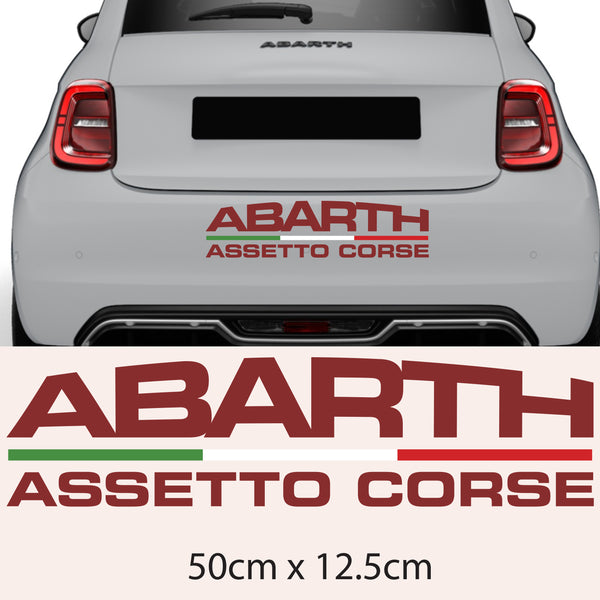 Fiat 500 Abarth Scorpion Car Bonnet Side Stripes Stickers decal graphic