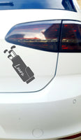 Custom Personalised Golf Bag Sticker Decal Label Car Window Clubs Colours Name