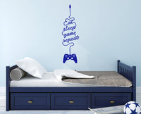 Eat Sleep Game Repeat Wall Art Sticker Decal Gaming Gamer PS Xbox Controller