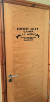 Keep Out Kids Bedroom Door Sign Gaming Gamer PlayStation Xbox Controller