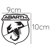 Fiat 500 Abarth Scorpion Car Bonnet Side Stripes Stickers decal graphic