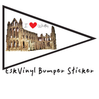 Whitby Abbey Bumper Sticker Car Funny Joke Novelty Vinyl Decal Gift Xmas I Love