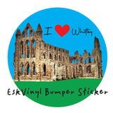 Whitby Abbey Bumper Sticker Car Funny Joke Novelty Vinyl Decal Gift Xmas I Love