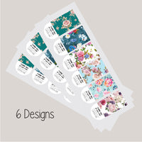 Thank You Stickers Floral Label Small Business Parcel Envelope Gift Vinyl Sticky