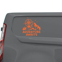 Adventure Compass Decal Sticker Graphic for Motorhome Camper Campervan