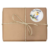 Personalised 25 Pretty Robin Christmas Gift Tags Present Stickers Labels Xmas
