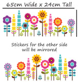 Bright Flowers Car Van Bike Stickers Decal Graphics