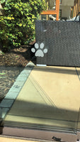 Frosted / Etched Glass Effect Paw Prints Dog Window Stickers Decal Safety