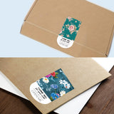 Thank You Stickers Floral Label Small Business Parcel Envelope Gift Vinyl Sticky