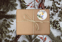 Personalised 25 Pretty Robin Christmas Gift Tags Present Stickers Labels Xmas