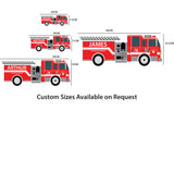 Fire Engine Nursery Bedroom Vinyl Wall Stickers/Decals/Mural/Decor/Sticker/Art