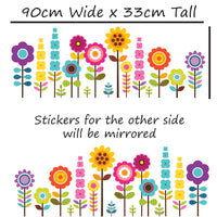 Bright Flowers Car Van Bike Stickers Decal Graphics