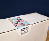 Thank You Stickers Floral Label Small Business Parcel Envelope Gift Vinyl Sticky