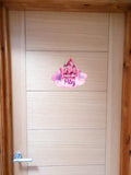 Personalised Custom Princess Castle Name Door Sticker Wall Decal Girls Bedroom
