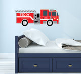 Fire Engine Nursery Bedroom Vinyl Wall Stickers/Decals/Mural/Decor/Sticker/Art