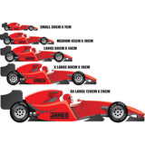 Personalised F1 Racing Car Bedroom Wall Sticker - Decal Race Graphic with Name