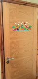 Personalised Custom Dinosaur Name Door Sticker Wall Decal Boy Bedroom