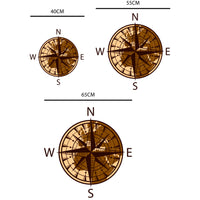 World Map Compass Decal Sticker Graphic for Motorhome Camper Campervan