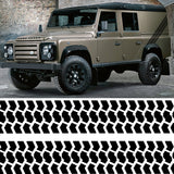 Tyre Tracks 4X4 Sticker - Land Rover Defender Off Road Motocross Bike Tire