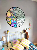 Wednesday Addams Enid Stained Glass Window Nevermore Academy Wall Sticker Decal