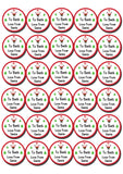 25 Personalised Christmas Xmas Gift Tags Present Stickers Labels Santa Tree
