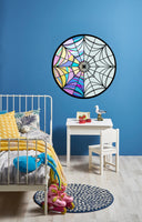 Wednesday Addams Enid Stained Glass Window Nevermore Academy Wall Sticker Decal