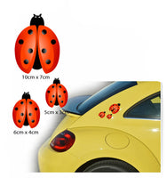 Ladybird Stickers Car Bedroom Wall Decals Graphics Window Laptop Luggage Sticker