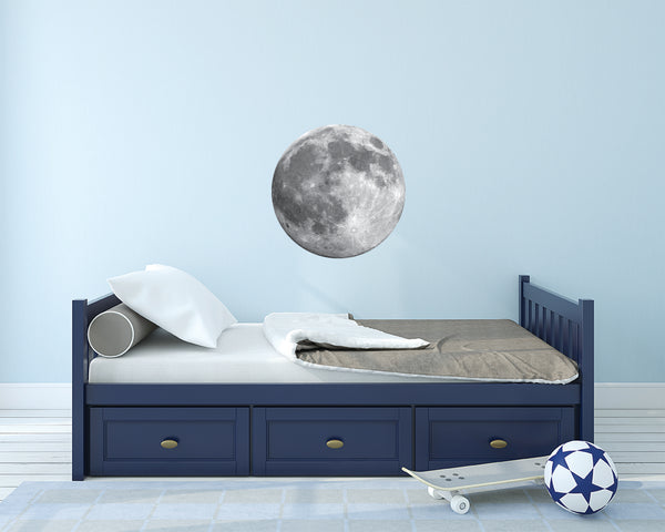 Full Moon Wall Sticker - Astronomy / Space Themed Wall Decal for Child's Bedroom