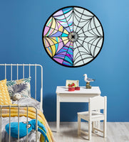 Wednesday Addams Enid Stained Glass Window Nevermore Academy Wall Sticker Decal