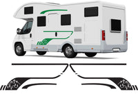 Motorhome Stripes Vinyl Stickers - Camper Van Horsebox Caravan RV Decals Graphic