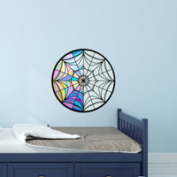 Wednesday Addams Enid Stained Glass Window Nevermore Academy Wall Sticker Decal