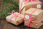 30 Personalised Christmas Xmas Gift Tags Present Stickers Labels Santa Tree
