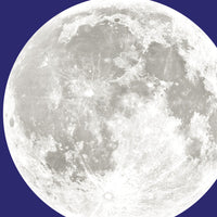 Full Moon Wall Sticker - Astronomy / Space Themed Wall Decal for Child's Bedroom