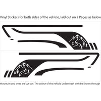 Motorhome Stripes Vinyl Stickers - Camper Van Horsebox Caravan RV Decals Graphic
